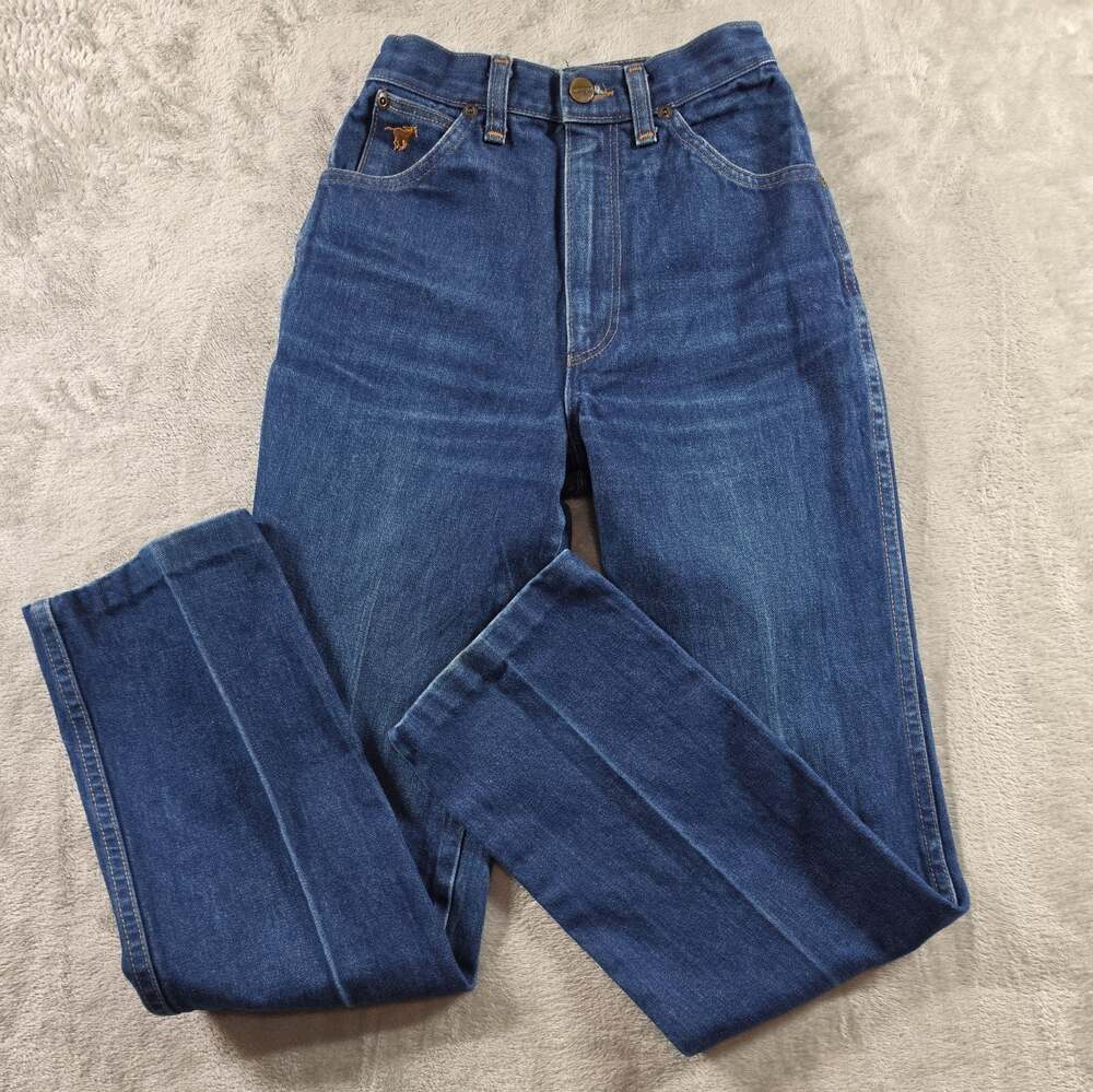 Wrangler Jeans Womens 3 Jr Vintage High Rise 70s Western Horse Pocket USA